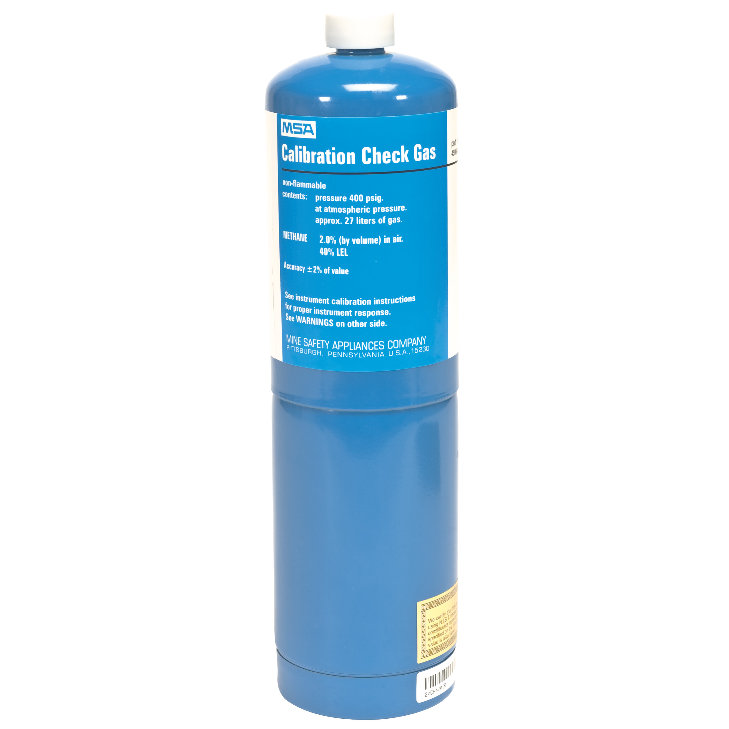 GAS, 27L, 2.0% METHANE